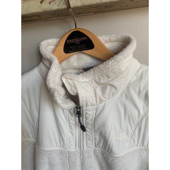 Vintage Womens Nike ACG Full Zip Jacket Plush Dee Fleece Soft Interior Cream XL - Picture 7 of 13